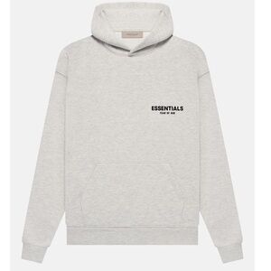 Fear of God Essentials Light Gray Hoodie size small